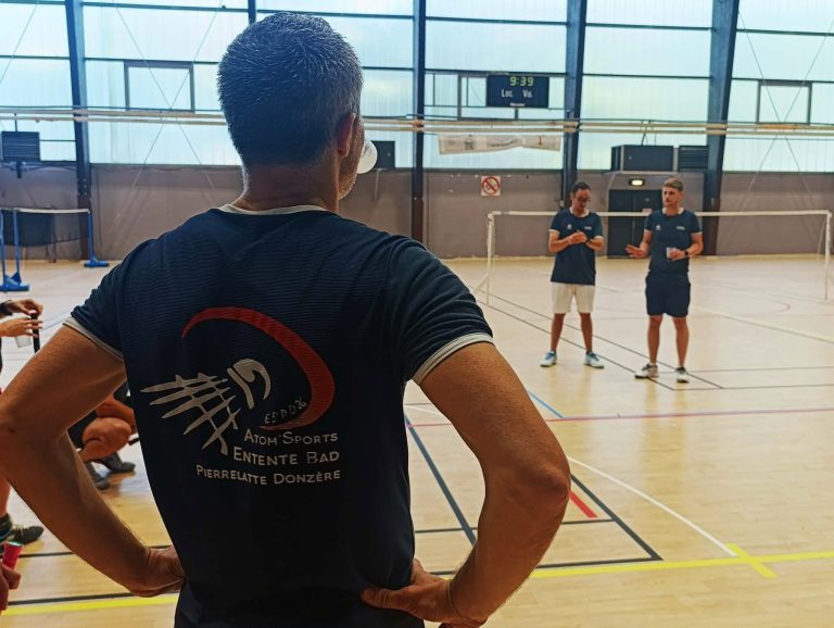 Maillot de l'Entente de Badminton Pierrelatte Donzère 26 lors du tournoi interne